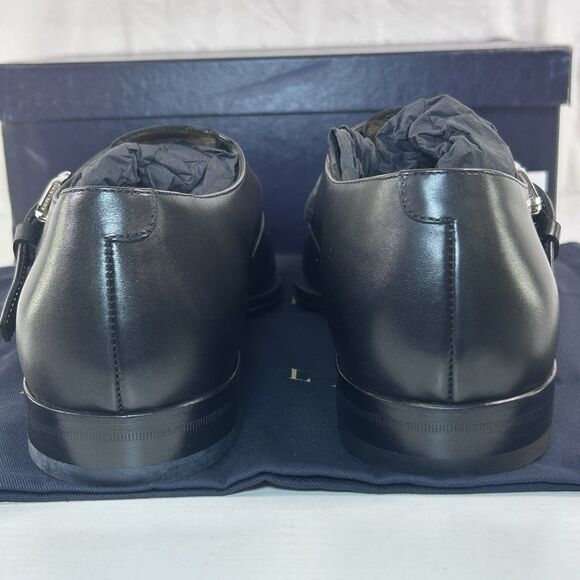 Ralph Lauren Purple Label Fisherman Burnished Sandal Black Calfskin Men sz 12 main image 6